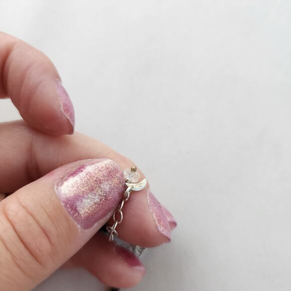 Deb Guyot Sterling Silver Herkimer Diamond Quartz Onyx Choker Necklace 18" - Picture 9 of 12